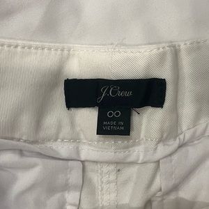 J crew white chino shorts 00